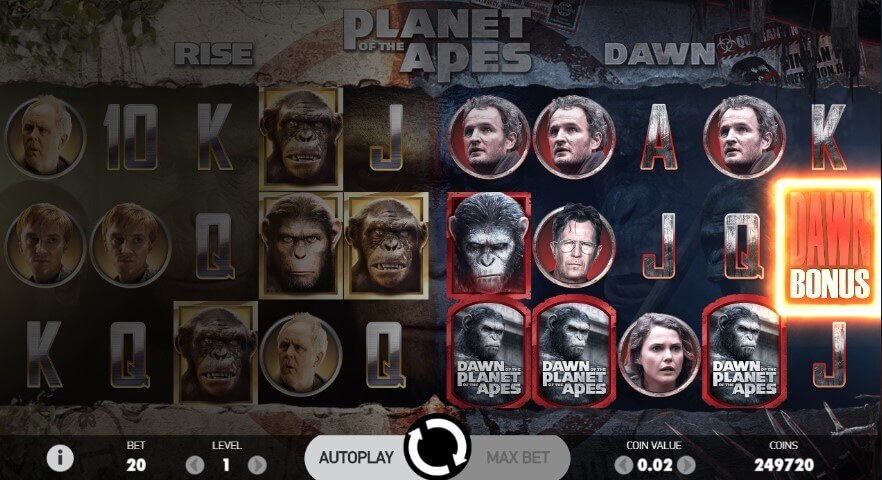 Planet of the Apes Spel proces