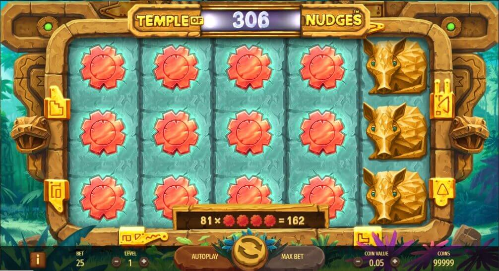 Temple of Nudges Spel proces