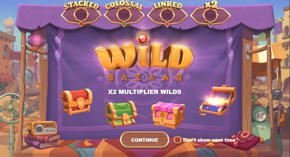 Wild Bazaar Spel proces