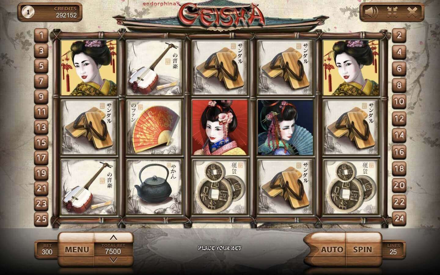 Geisha Spel proces