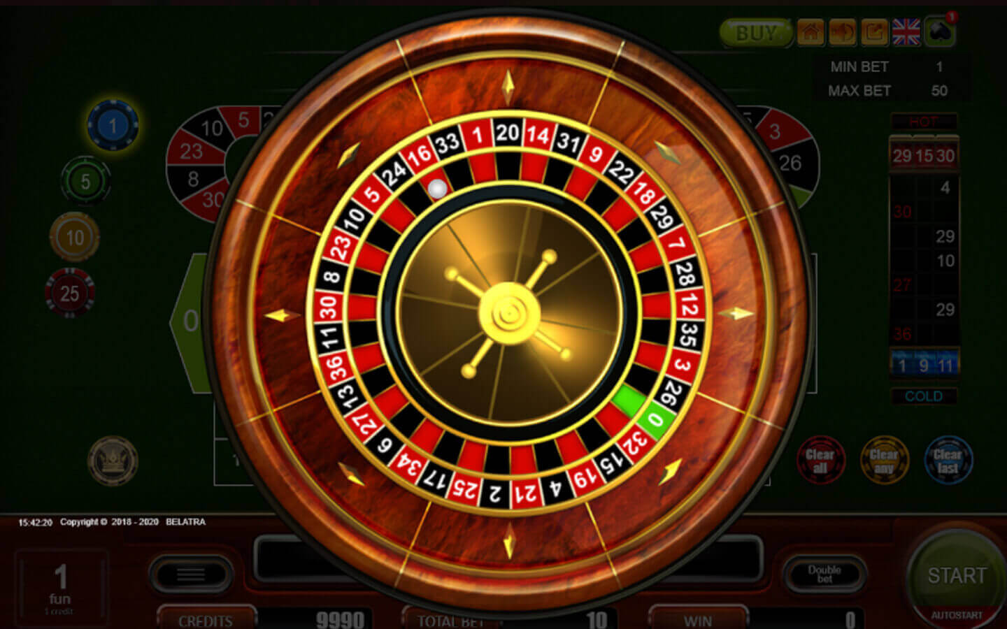 Europees roulette in Belgen casino: speel zonder registratie en voor geld Spel proces