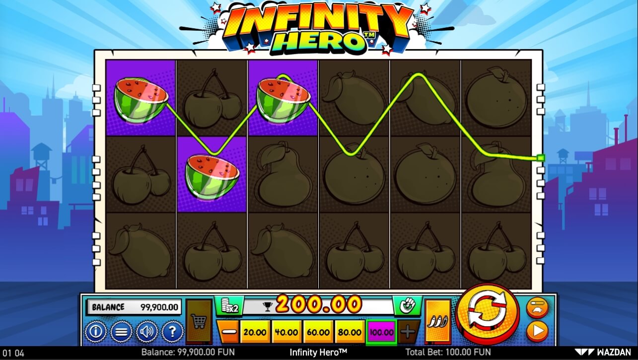 Infinity Hero Spel proces