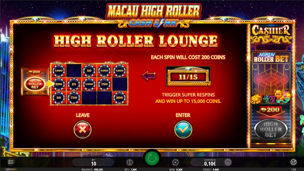 Macau High Roller Spel proces