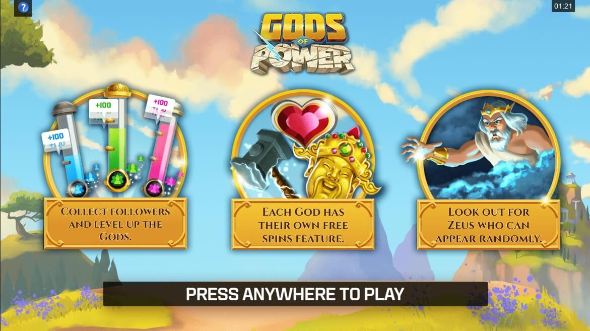 Gods of Power Spel proces