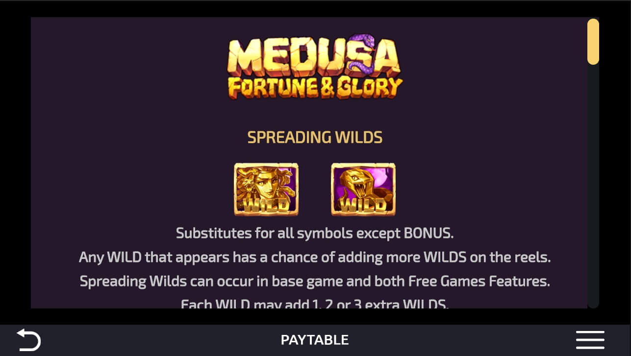 Medusa Fortune and Glory Spel proces