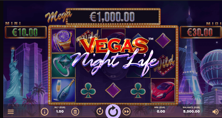 Vegas Night Life Spel proces