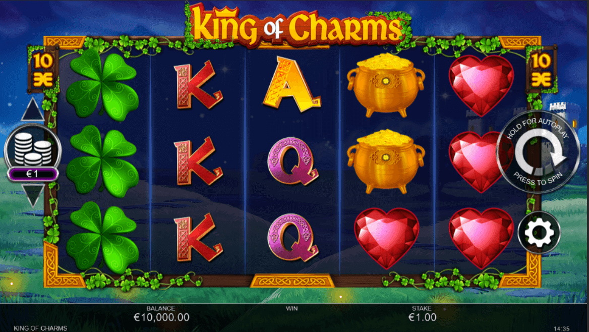 King of Charms Spel proces