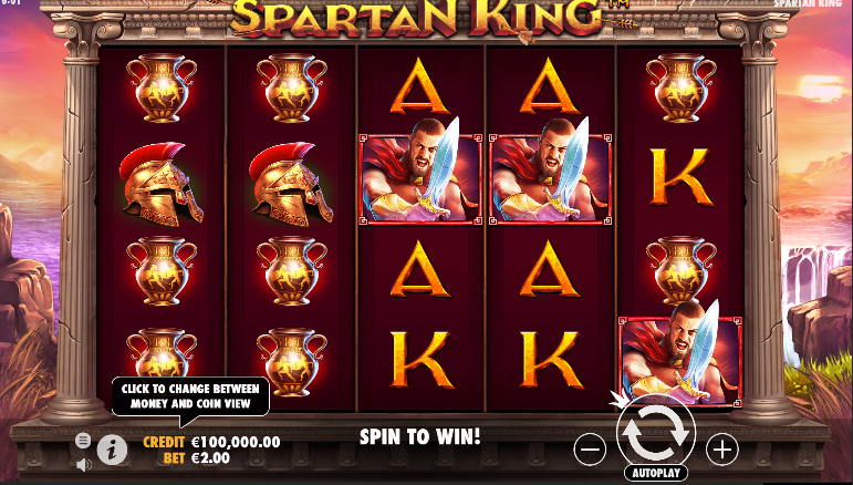 Spartan King Spel proces