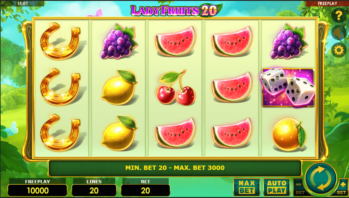 Lady Fruits 20 Spel proces