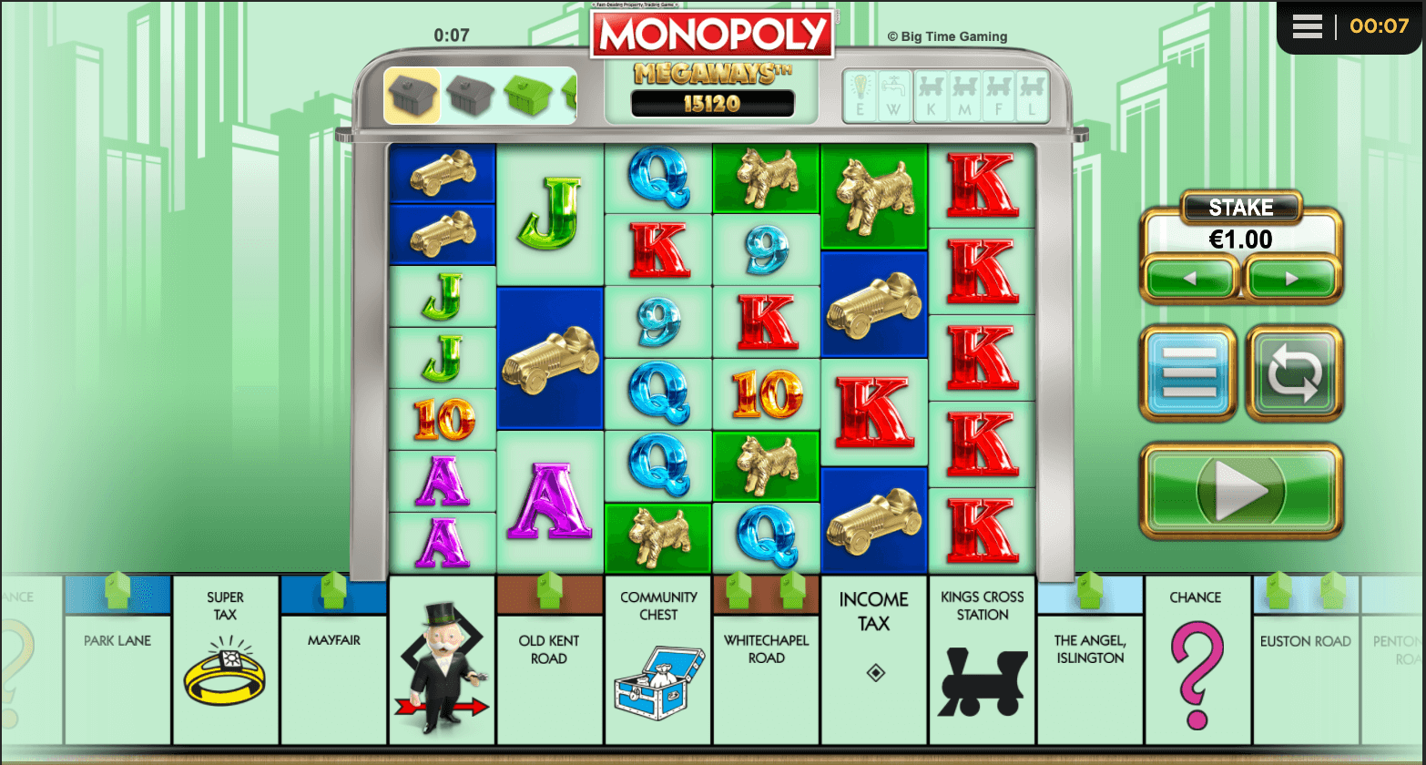 Monopoly Megaways Spel proces
