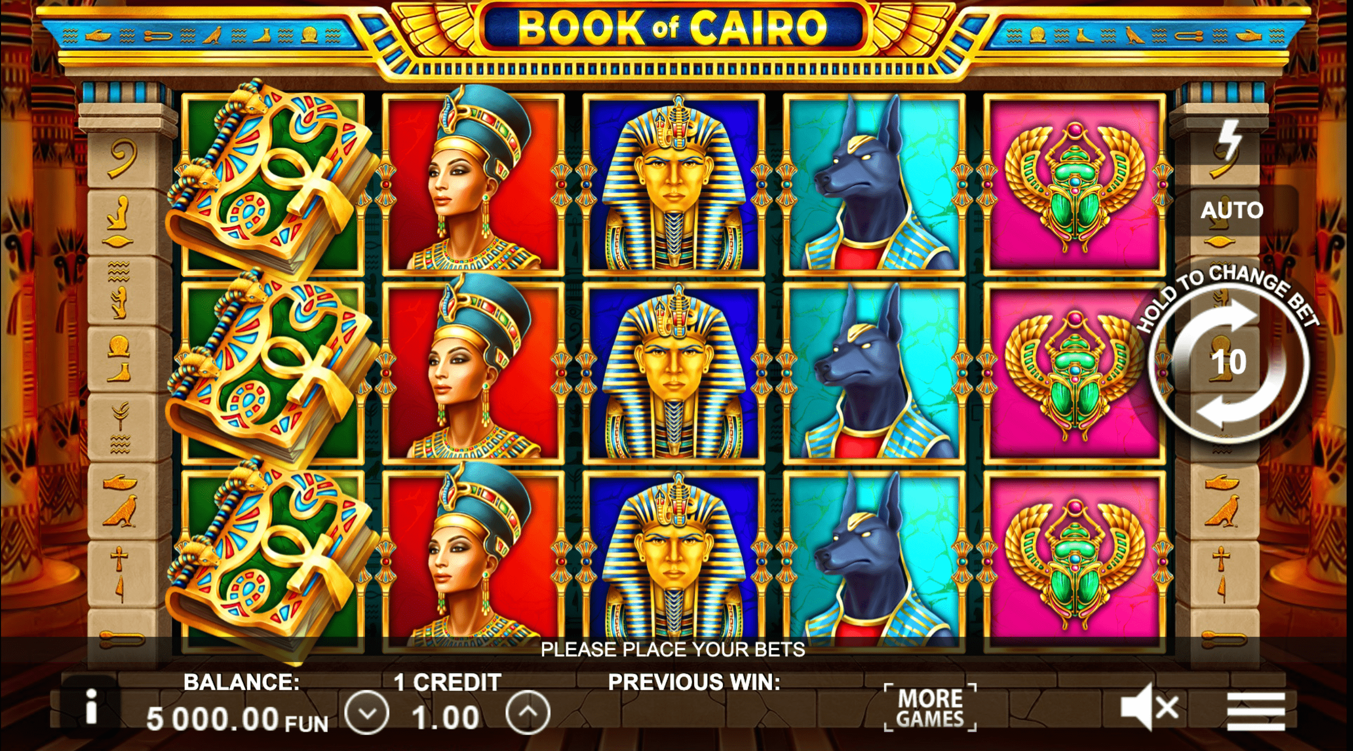 Book of Cairo Spel proces
