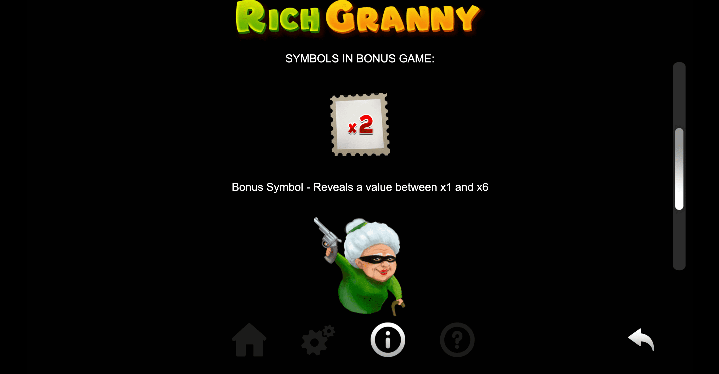 Rich Granny Spel proces