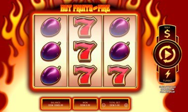 Hot Fruits on Fire Spel proces