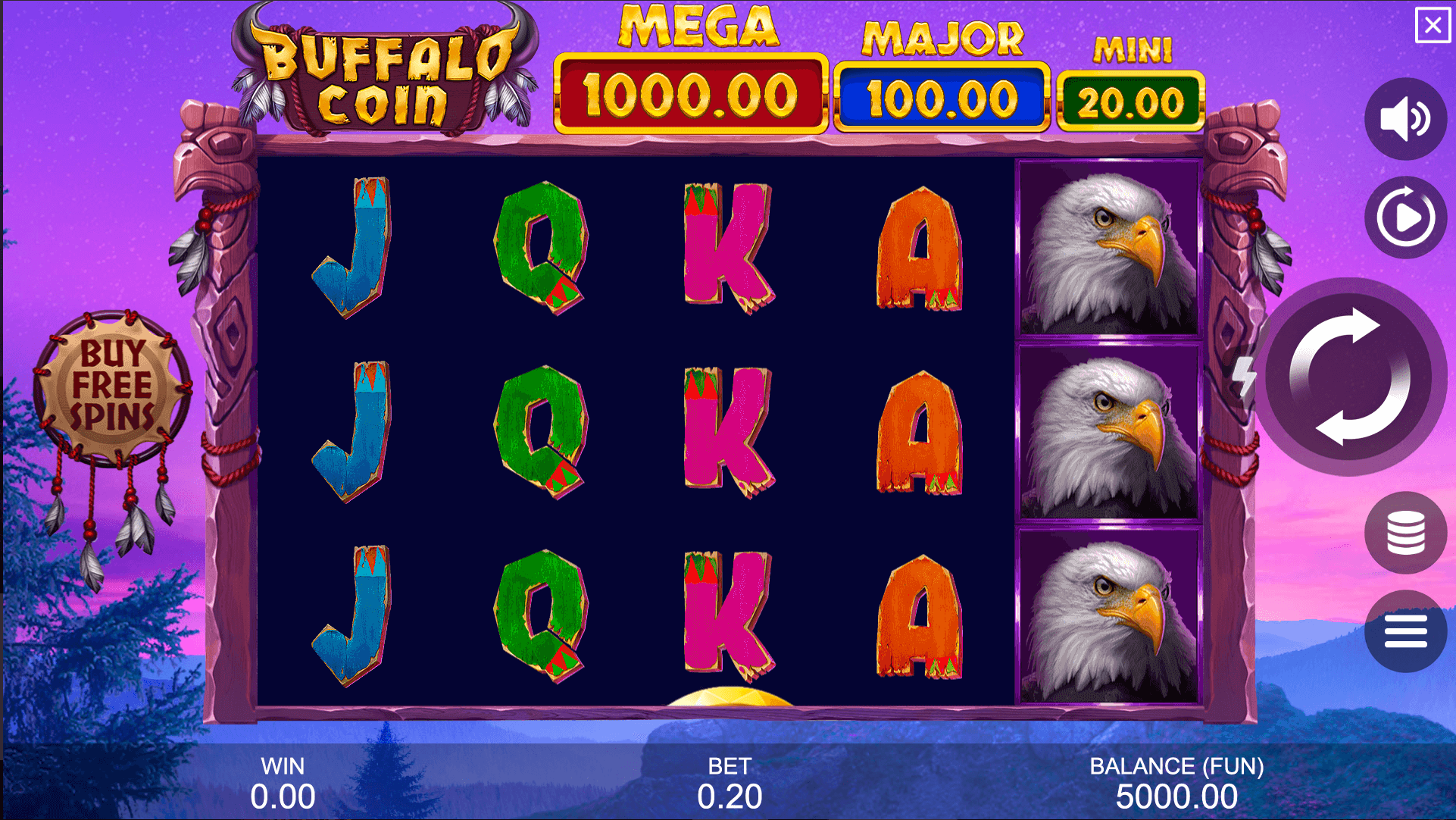 Buffalo Coin: Hold The Spin Spel proces